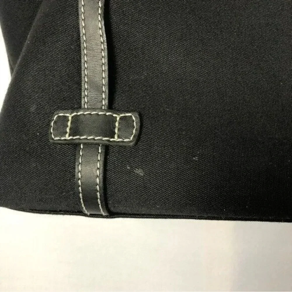 Dooney & Bourke Black Canvas East West Shopper Tote